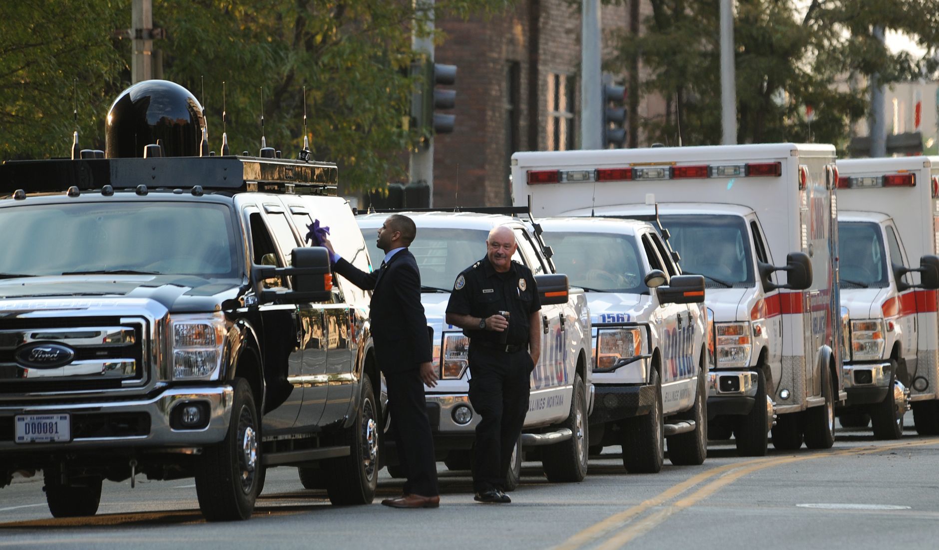 Trump motorcade Secret Service